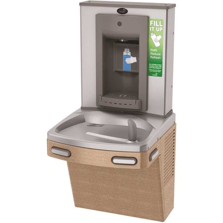 OASIS Combo - Barrier Free Versa Cooler II Refrigerated Drinking Fountain with Bottle Filler in Sandstone PG8SBF